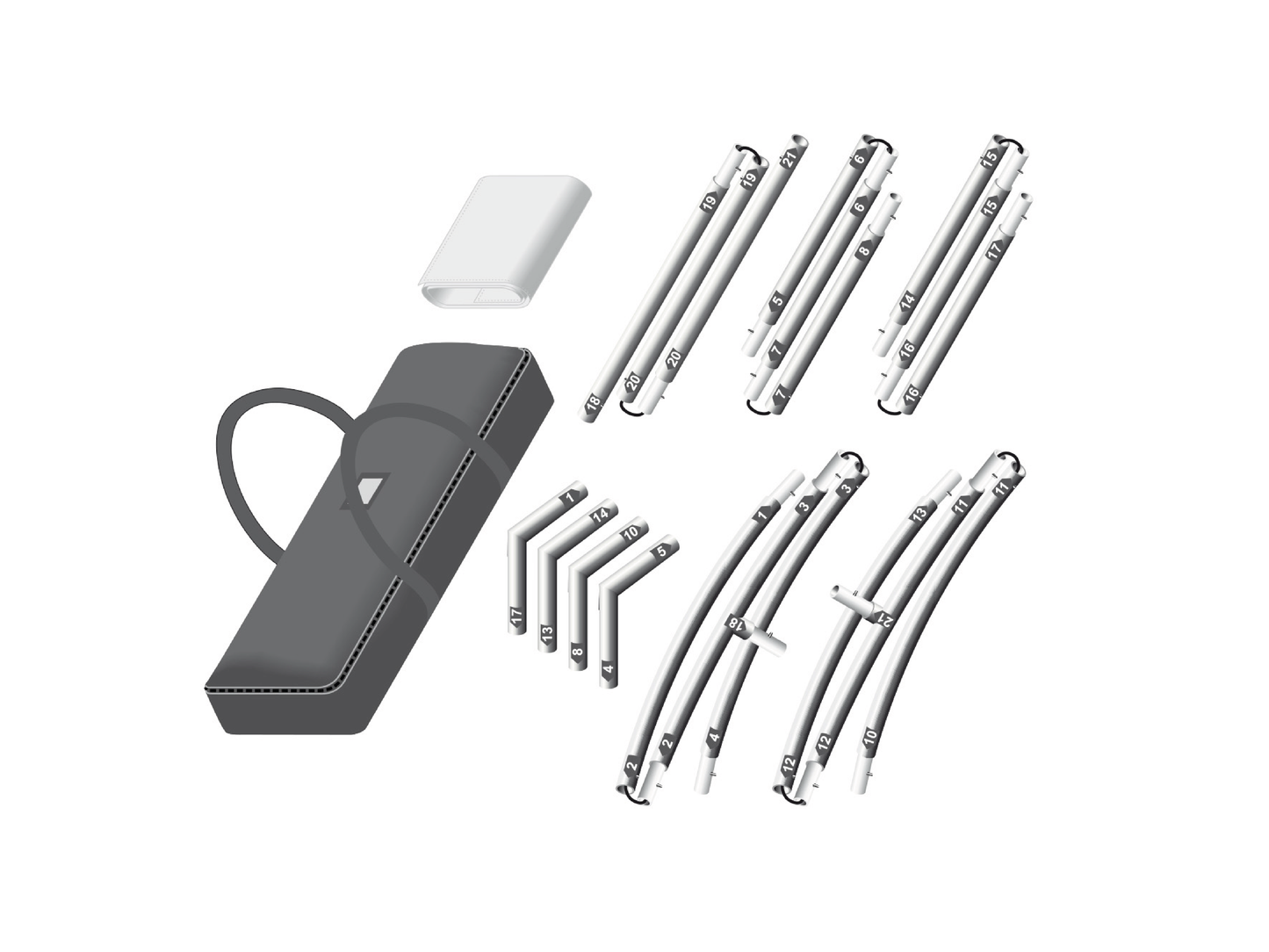 Textilvägg Slim Svängd