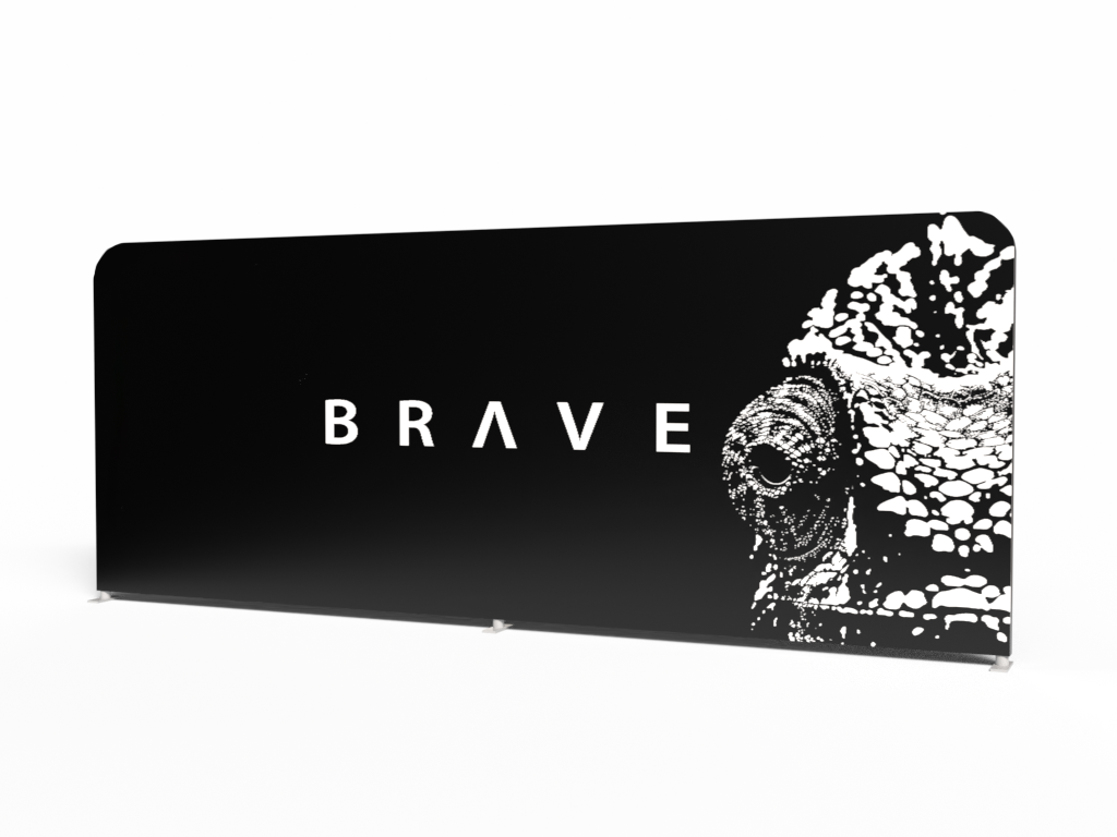 Textilvägg Slim Rak