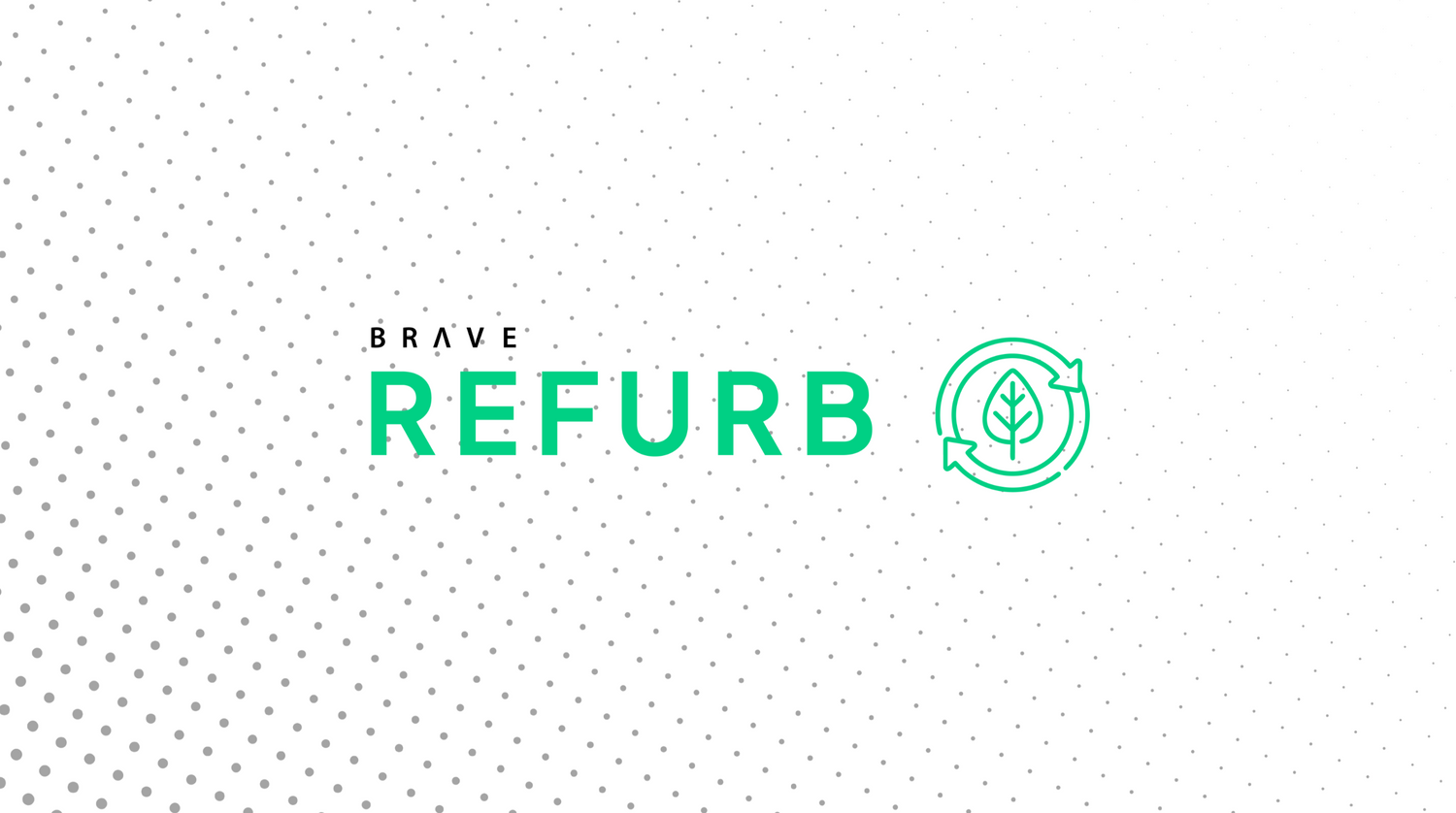 Bilden visar refurblogotypen för braves återbruksortiment