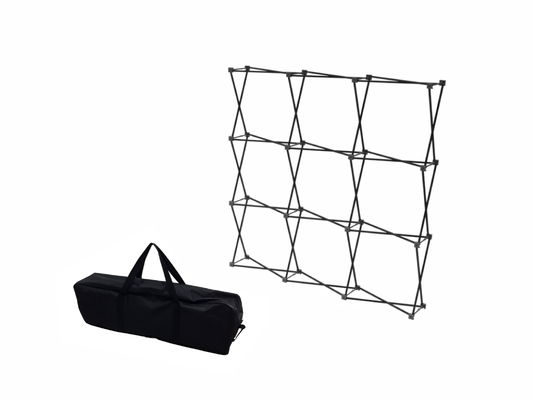 Textilvägg Rak 3x3 m inkl. väska - Endast hårdvara