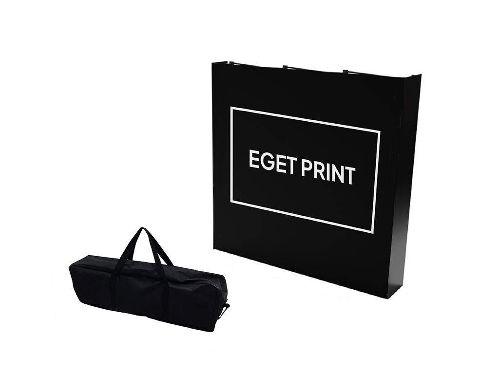 Textilvägg Rak 3x3 m inkl. väska - Endast hårdvara