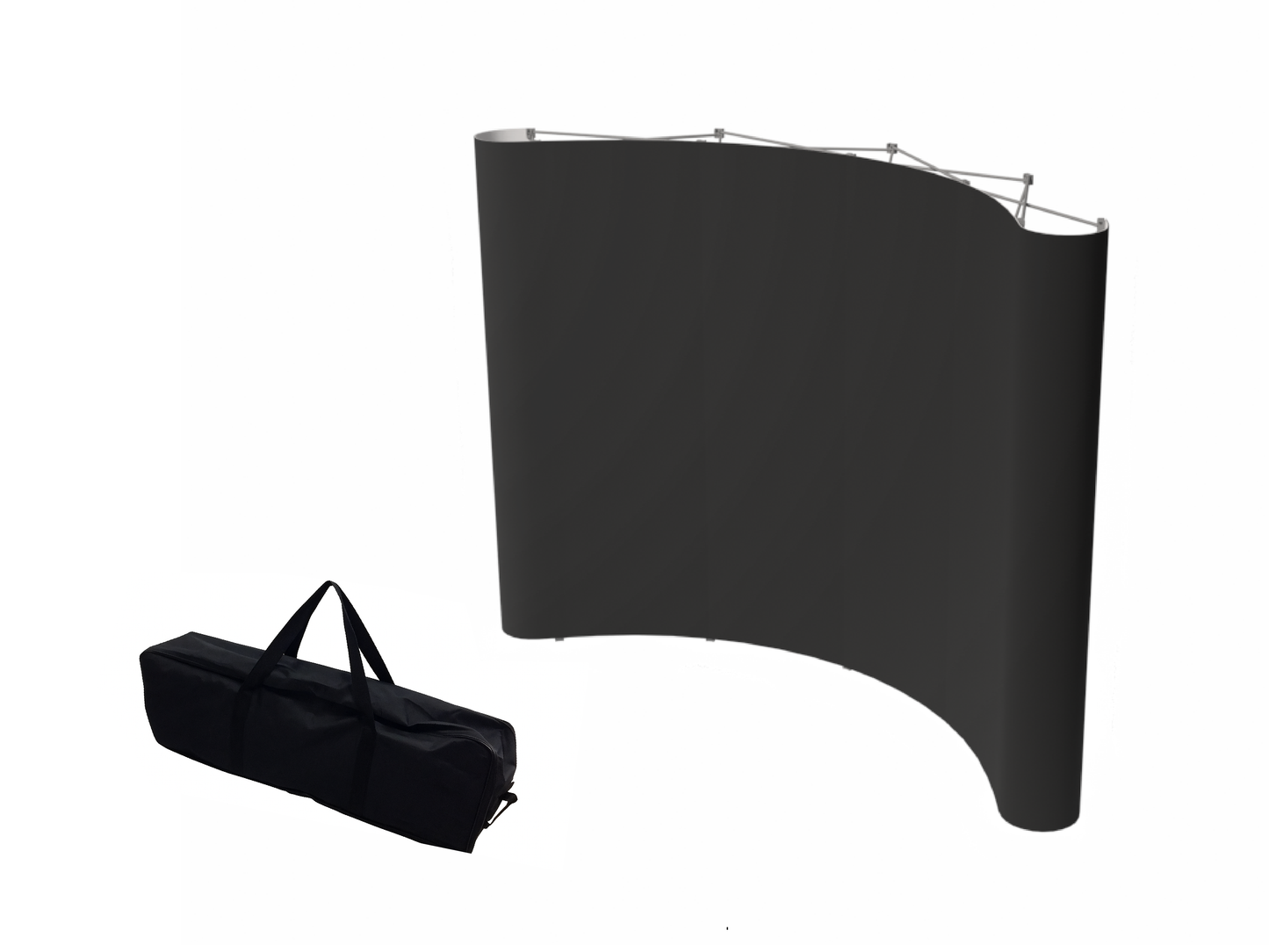 Textilvägg Svängd 350 x 225 cm inkl. väska