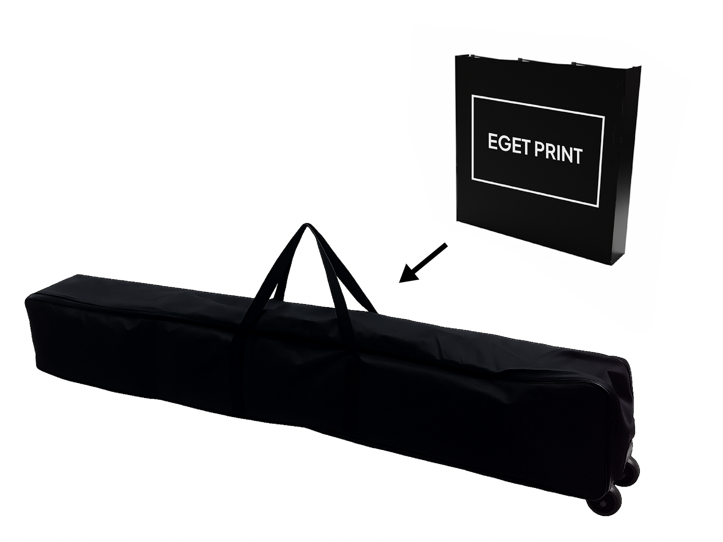 Textilvägg 3x3m i nylonväska