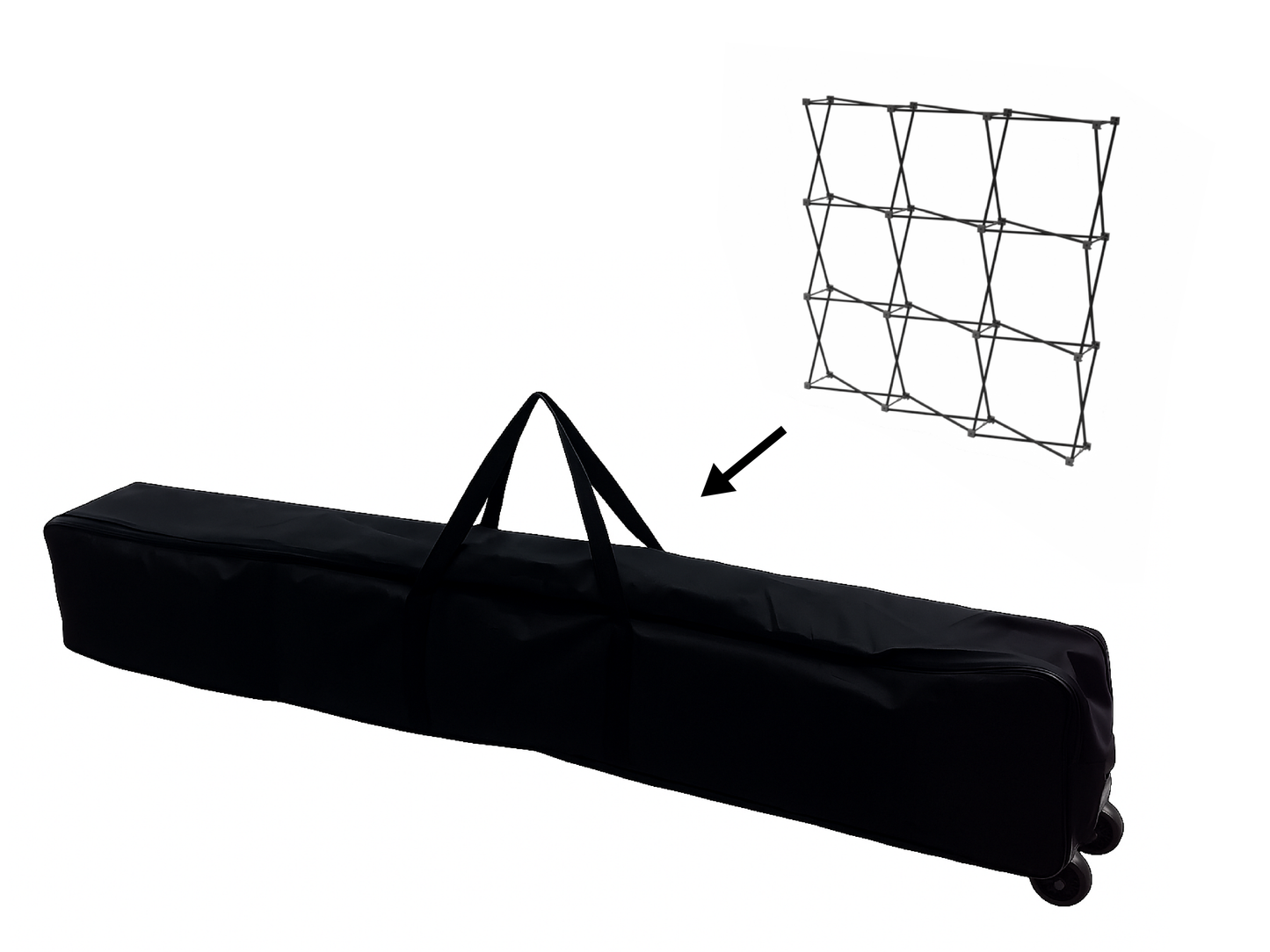 Textilvägg 3x3m i nylonväska